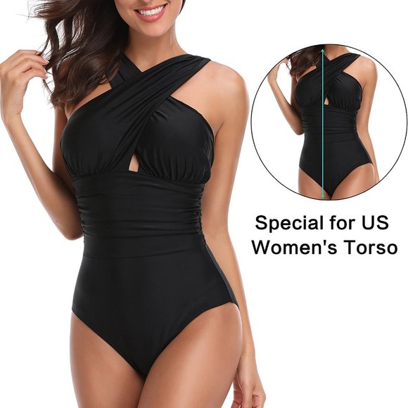 Women's Swimsuits One Piece Backless Swimsuit 2XL - Picture 2 of 8